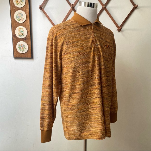 Vintage Textured Woven 90s Polo Sweater - Picture 8 of 13
